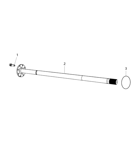 2020 Ram 5500 Axle Shafts, Rear Diagram