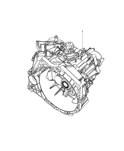 2018 Jeep Renegade Transmission / Transaxle Assembly Diagram 1