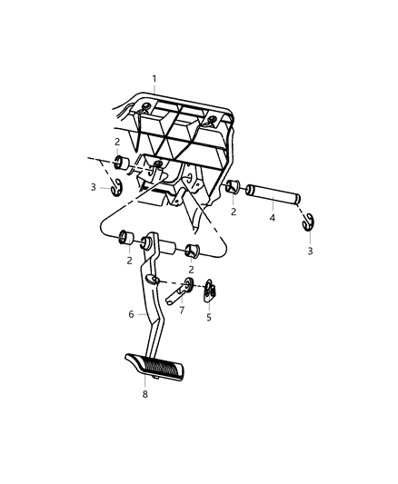 2020 Ram 5500 Pedal, Brake Diagram 2