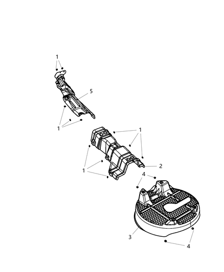 2018 Dodge Journey Exhaust System Heat Shield Diagram