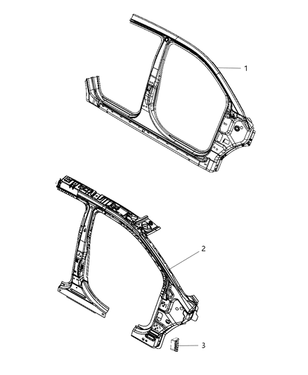 2016 Dodge Journey Front Aperture Panel Diagram