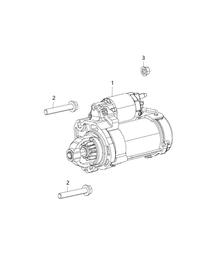 2019 Chrysler Pacifica Starter & Related Parts Diagram 2