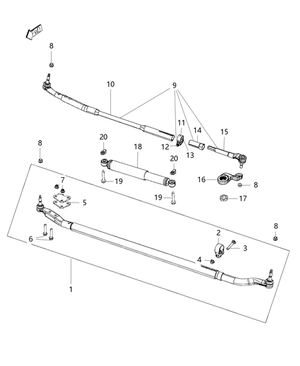 2019 Ram 3500 Steering Linkage Diagram