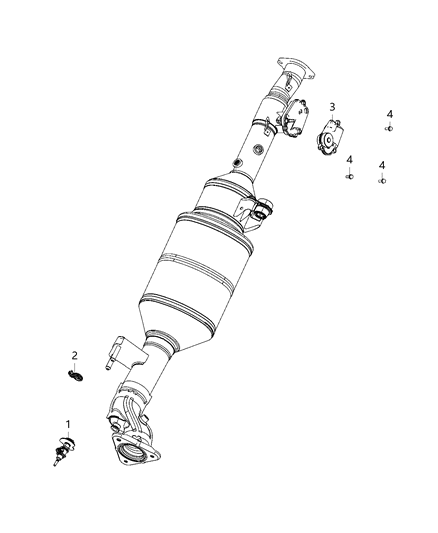 2021 Jeep Gladiator Actuators, Exhaust Diagram