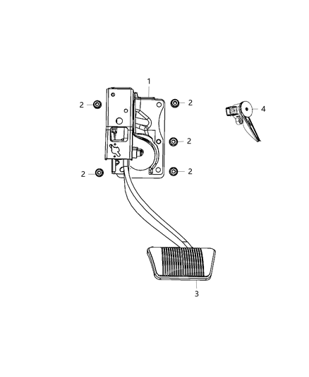 2018 Dodge Journey Brake Pedals Diagram