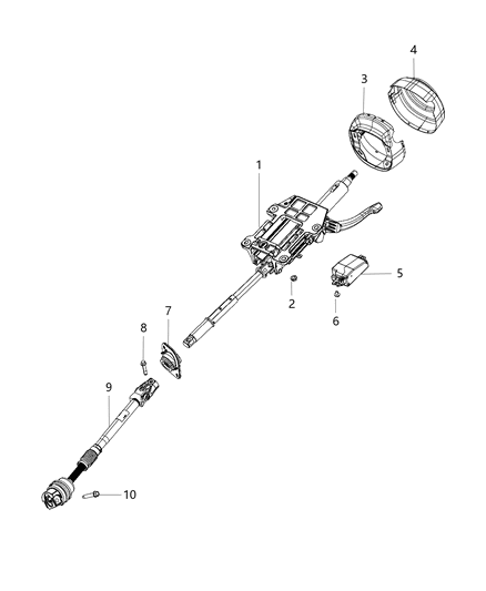 2021 Jeep Gladiator Steering Column Diagram