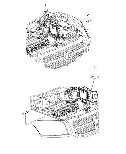 2016 Dodge Dart Engine Compartment Diagram