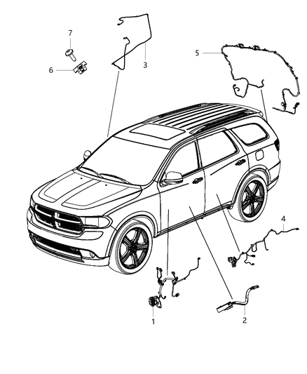 2015 Dodge Durango Wiring-LIFTGATE Diagram for 68161119AD