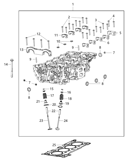 2021 Jeep Wrangler Cylinder Heads Diagram 2