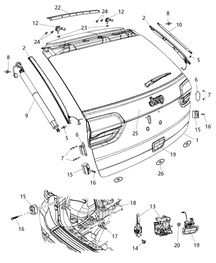 2020 Jeep Grand Cherokee Liftgate Diagram