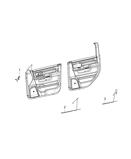 2020 Ram 5500 Lamps, Interior Diagram 1