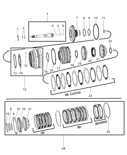 2018 Ram 1500 Input Clutch Assembly Diagram 1