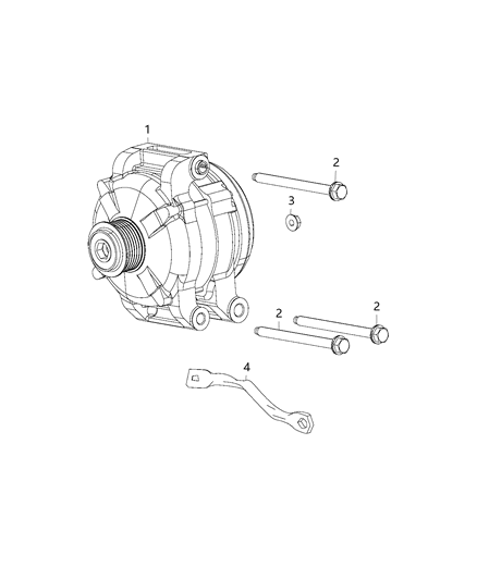 2019 Dodge Challenger Parts, Generator/Alternator & Related Diagram 4