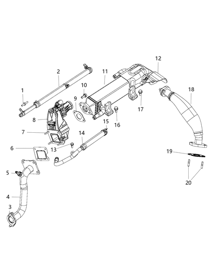 2020 Ram 3500 EGR Cooling System Diagram 1