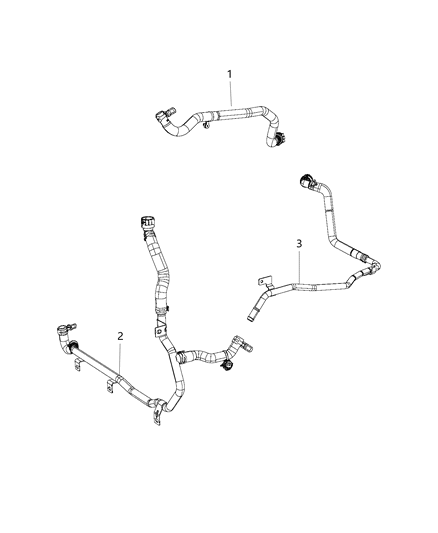 2019 Jeep Cherokee Hose-Heater Supply Diagram for 68251152AD