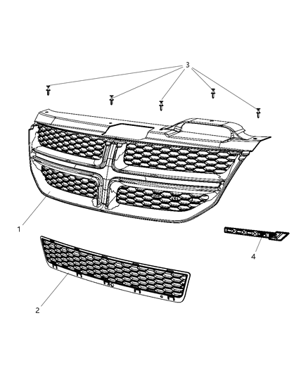 2018 Dodge Journey Grille Diagram