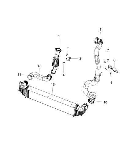 2020 Jeep Renegade Charge Air Cooler Diagram 3