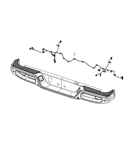 2021 Jeep Gladiator Wiring, Rear Fascia Diagram