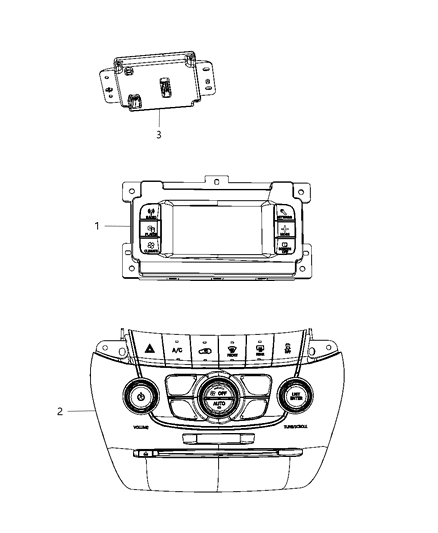 2018 Dodge Journey Switches - Heater & A/C Diagram