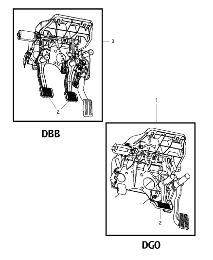 2019 Ram 3500 Pedal, Brake Diagram 2