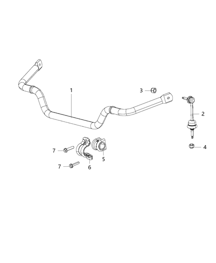 2020 Ram 1500 Bar-Front Diagram for 68361903AB