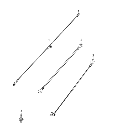 2021 Jeep Wrangler Straps, Ground Diagram 1