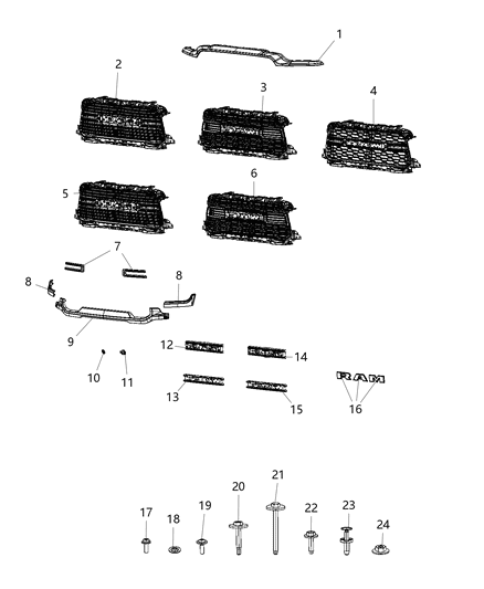 2020 Ram 3500 Grille Diagram