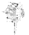 Diagram for 2006 Dodge Ram 3500 Control Arm - 52121516AA