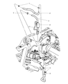 Diagram for 2004 Jeep Grand Cherokee Power Steering Hose - 52088918AG