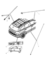 Diagram for 2010 Chrysler Sebring Antenna - 5064164AB