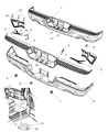 Diagram for Mopar Bumper - 68049859AB