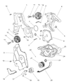 Diagram for Dodge Intrepid Timing Cover - 4663817