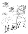 Diagram for 2014 Chrysler Town & Country Window Motor - 68030657AA