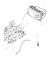 Diagram for 2008 Jeep Compass Air Intake Coupling - 5047000AA