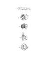 Diagram for Dodge Grand Caravan Hazard Warning Switch - 68110973AC