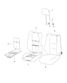 Diagram for Jeep Grand Cherokee WK Seat Cover - 7EG78HL1AA