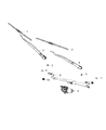 Diagram for 2019 Jeep Grand Cherokee Wiper Arm - 68301829AA