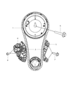 Diagram for Dodge Ram 3500 Timing Chain Guide - 4893429AA