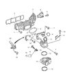 Diagram for Jeep Throttle Body Gasket - 68089597AA