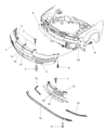 Diagram for Chrysler Cirrus Grille - 4805288AA