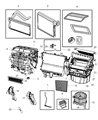 Diagram for 2010 Jeep Patriot Heater Core - 5191347AC