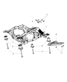 Diagram for 2011 Jeep Grand Cherokee Axle Beam - 52124634AG