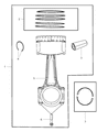 Diagram for Ram Dakota Rod Bearing - 68052222AB