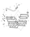 Diagram for Dodge Ramcharger Valve Cover Gasket - 53006699