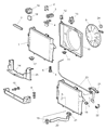 Diagram for Chrysler Cooling Fan Assembly - 5101095AA