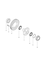Diagram for 2015 Jeep Cherokee Differential Bearing - 68120324AA