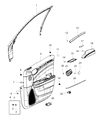 Diagram for 2020 Chrysler 300 Door Moldings - 1TT97DX9AB