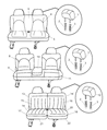 Diagram for 2001 Chrysler Town & Country Seat Cushion - UE081QLAA