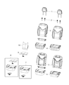 Diagram for Jeep Compass Seat Cover - 7FC77LA3AA