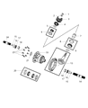 Diagram for 2013 Dodge Viper Differential Bearing - 68046923AA